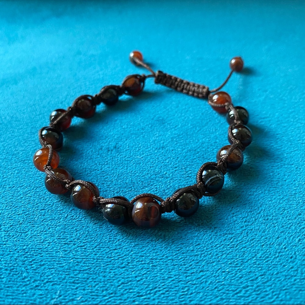 Men’s Onyx Tiger’s Eye Beaded Bracelet